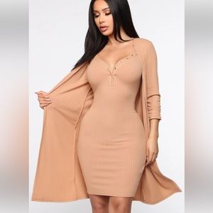 Ribbed Dress Set